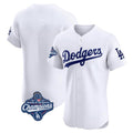 Rebec LA.Dodgers Blank Player White Limited Elite Home World Series Meet Stitched Jerseys