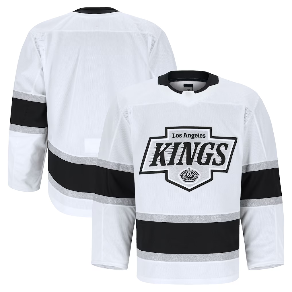 Rebec LA.Kings White Away Authentic Pro Jerseys
