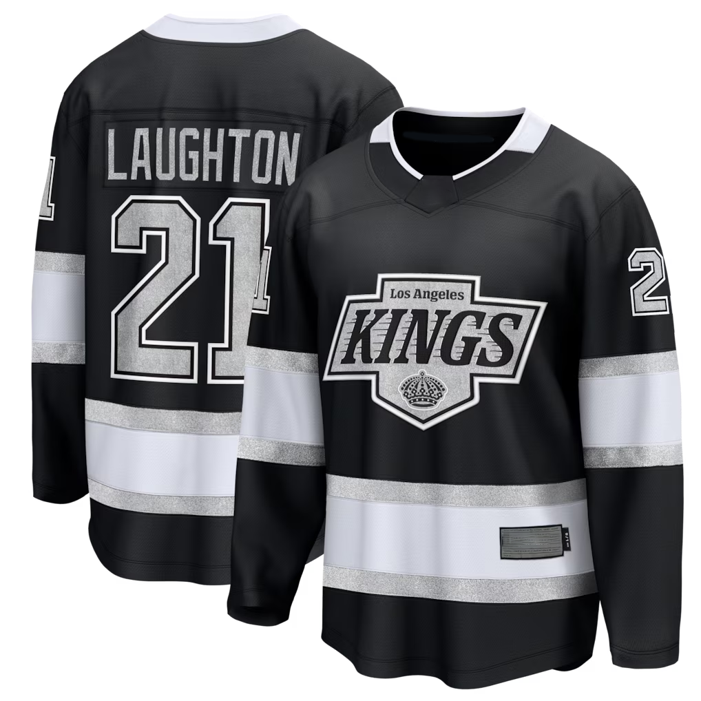 Rebec LA.Kings #21 Scott Laughton Black Home Breakaway Jerseys