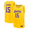 Rebec LA.Lakers #15 Austin Reaves Gold Fast Break Replica Stitched Jerseys - Icon Edition