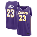 Rebec LA.Lakers #23 LeBron James Purple Fast Break Stitched Jerseys - Statement Edition