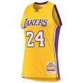 Rebec LA.Lakers #24 Kobe Bryant Gold Hardwood Classics 2008-09 Authentic Stitched Jerseys By Mitchell & Ness