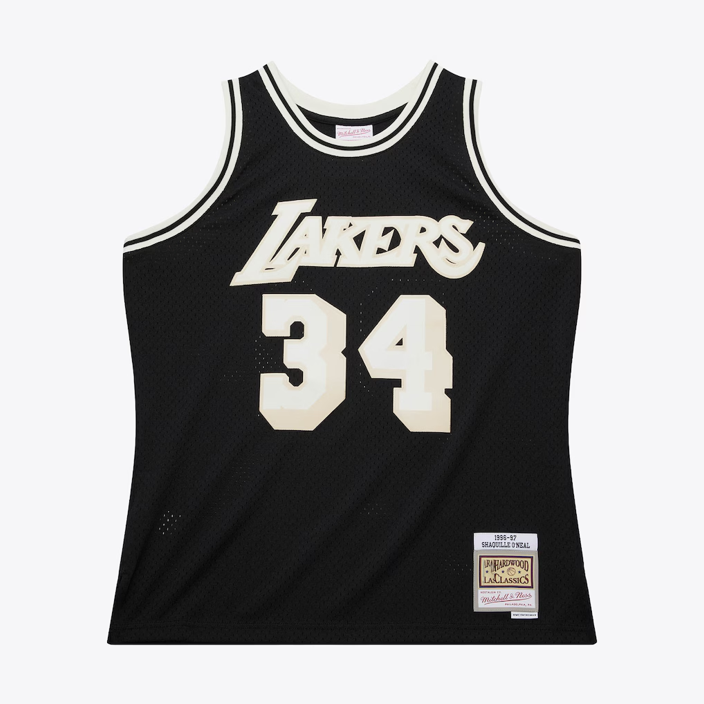 Rebec LA.Lakers #34 Steve Nash Mitchell & Ness Off Court Swingman Stitched Jerseys