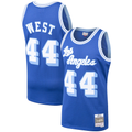 Rebec LA.Lakers #44 Jerry West Mitchell & Ness Royal Hardwood Classics Swingman Stitched Jerseys