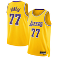Rebec LA.Lakers #77 Luka Doncic Dri-Fit Swingman Stitched Jerseys