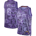 Rebec LA.Lakers #8 LeBron James Purple Select Series Swingman Stitched Jerseys