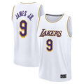 Rebec LA.Lakers #9 Bronny James White Fast Break Replica Player Stitched Jerseys - Association Edition