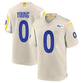 Rebec LA.Rams #0 Byron Young Player Bone Home Game Stitched Jerseys