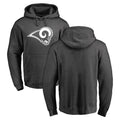 Rebec LA.Rams #0 Byron Young Player Gray Pullover Hoodie Limited Game Stitched Jerseys
