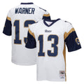Rebec LA.Rams #13 Kurt Warner Player White Retired Limited Stitched Jerseys