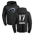 Rebec LA.Rams #17 Davante Adams Player Black Pullover Hoodie Limited Game Stitched Jerseys