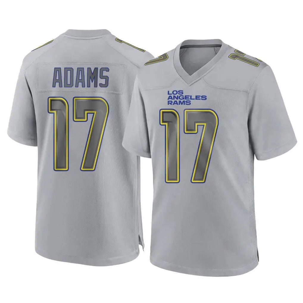 Rebec LA.Rams #17 Davante Adams Player Gray Atmosphere Fashion Home Game Stitched Jerseys