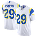 Rebec LA.Rams #29 Eric Dickerson Player White Rivalries Vapor Limited Home Game Stitched Jerseys