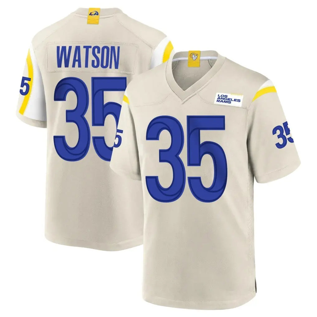 Rebec LA.Rams #35 Jaylen Watson Player Bone Home Game Stitched Jerseys