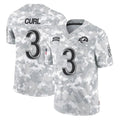Rebec LA.Rams #3 Kam Curl Player Arctic Camo Salute To Service Limited Game Stitched Jerseys