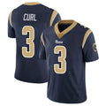 Rebec LA.Rams #3 Kam Curl Player Navy Limited Vapor Untouchable Home Game Stitched Jerseys