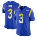 Rebec LA.Rams #3 Kam Curl Player Royal Limited Vapor Untouchable Home Game Stitched Jerseys