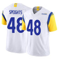 Rebec LA.Rams #48 Omar Speights Player White Limited Vapor F.U.S.E. Home Game Stitched Jerseys