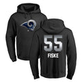 Rebec LA.Rams #55 Braden Fiske Player Black Pullover Hoodie Limited Game Stitched Jerseys