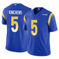 Rebec LA.Rams #5 Kamren Kinchens Player Royal Limited Vapor F.U.S.E. Home Game Stitched Jerseys