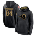 Rebec LA.Rams #84 Colby Parkinson Player Black Salute to Service Hoodies Limited Game Stitched Jerseys