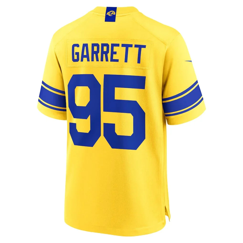 LA.Rams #95 Myles Garrett Classic Sol Rebec Game Stitched Jerseys