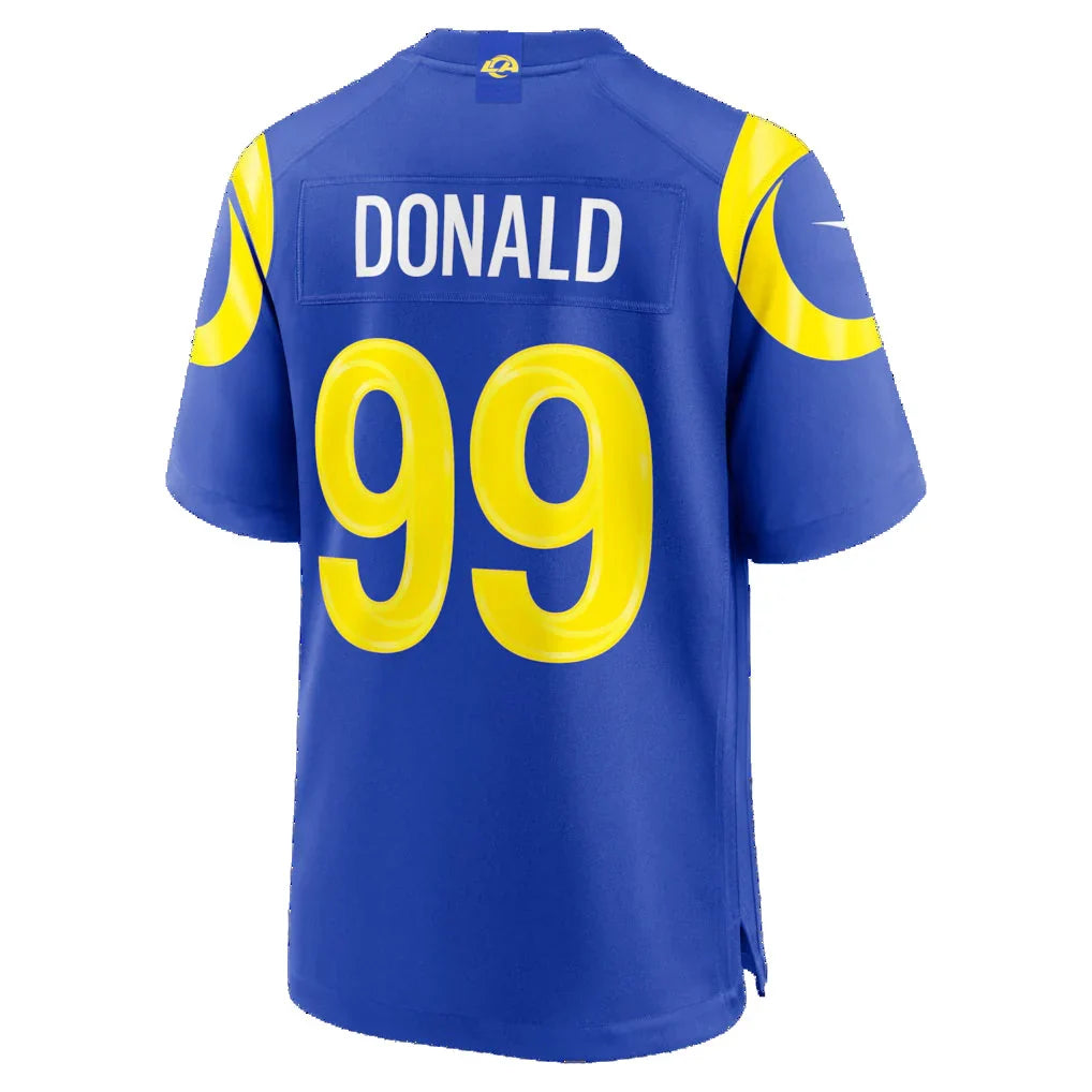 Rebec LA.Rams #99 Aaron Donald Royal Game Jersey
