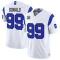 Rebec LA.Rams #99 Aaron Donald White 2026 F.U.S.E. With 4- Star C Patch Vapor Limited Football Stitched Jersey