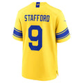 LA.Rams #9 Matthew Stafford Rebec Classic Sol Game Stitched Jerseys