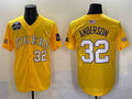 Rebec L.Tigers #32 Kade Anderson Gold 2025 World Series Stitched Baseball American College Jerseys
