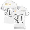 Rebec #20 L.Tigers vs Clemson Tigers Fanatics Branded 2020 CFP National Championship Matchup Replica Jersey White Football Jersey Stitched American College Jerseys