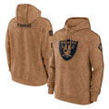 Rebec LV.Raiders Brown Salute to Service Hoodies Limited Game Blank Player Stitched Jerseys