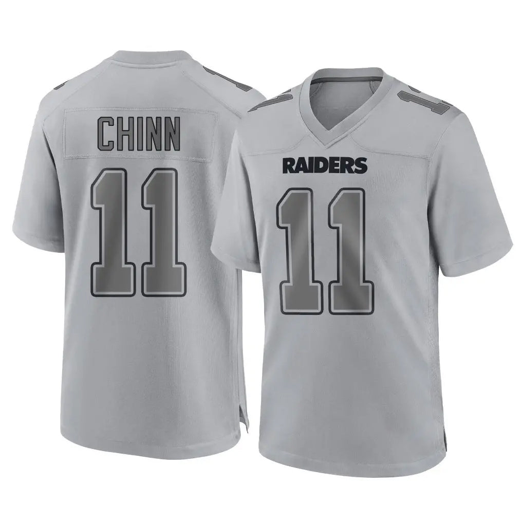 Rebec LV.Raiders #11 Jeremy Chinn Player Gray Atmosphere Fashion Limited Game Stitched Jerseys