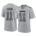 Rebec LV.Raiders #11 Jeremy Chinn Player Gray Atmosphere Fashion Limited Game Stitched Jerseys