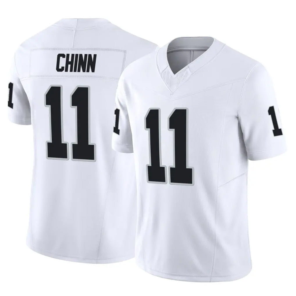 Rebec LV.Raiders #11 Jeremy Chinn Player White Limited Vapor F.U.S.E. Home Game Stitched Jerseys