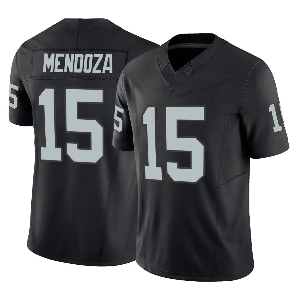 Rebec LV.Raiders #15 Fernando Mendoza Player Black Limited Vapor F.U.S.E. Home Game Stitched Jerseys