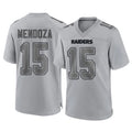Rebec LV.Raiders #15 Fernando Mendoza Player Gray Atmosphere Fashion Limited Game Stitched Jerseys