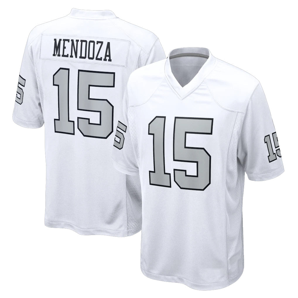 Rebec LV.Raiders #15 Fernando Mendoza Player White Limited Home Game Stitched Jerseys