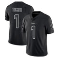 Rebec LV.Raiders #1 Tre Tucker Player Black Limited Black Impact Home Game Stitched Jerseys