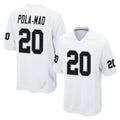 Rebec LV.Raiders #20 Isaiah Pola-Mao Player White Home Game Stitched Jerseys