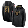 Rebec LV.Raiders #51 Malcolm Koonce Player Black Salute to Service Hoodies Limited Game Stitched Jerseys