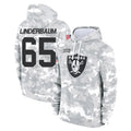 Rebec LV.Raiders #65 Tyler Linderbaum Player Arctic Camo Salute to Service Hoodies Limited Game Stitched Jerseys