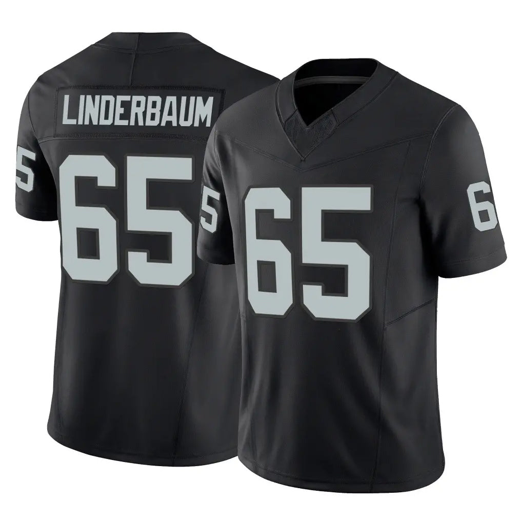 Rebec LV.Raiders #65 Tyler Linderbaum Player Black Limited Vapor F.U.S.E. Home Game Stitched Jerseys