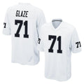 Rebec LV.Raiders #71 DJ Glaze Player White Home Game Stitched Jerseys