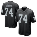 Rebec LV.Raiders #74 Kolton Miller Player Black Home Game Stitched Jerseys