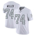 Rebec LV.Raiders #74 Kolton Miller Player White Limited Color Rush Home Game Stitched Jerseys