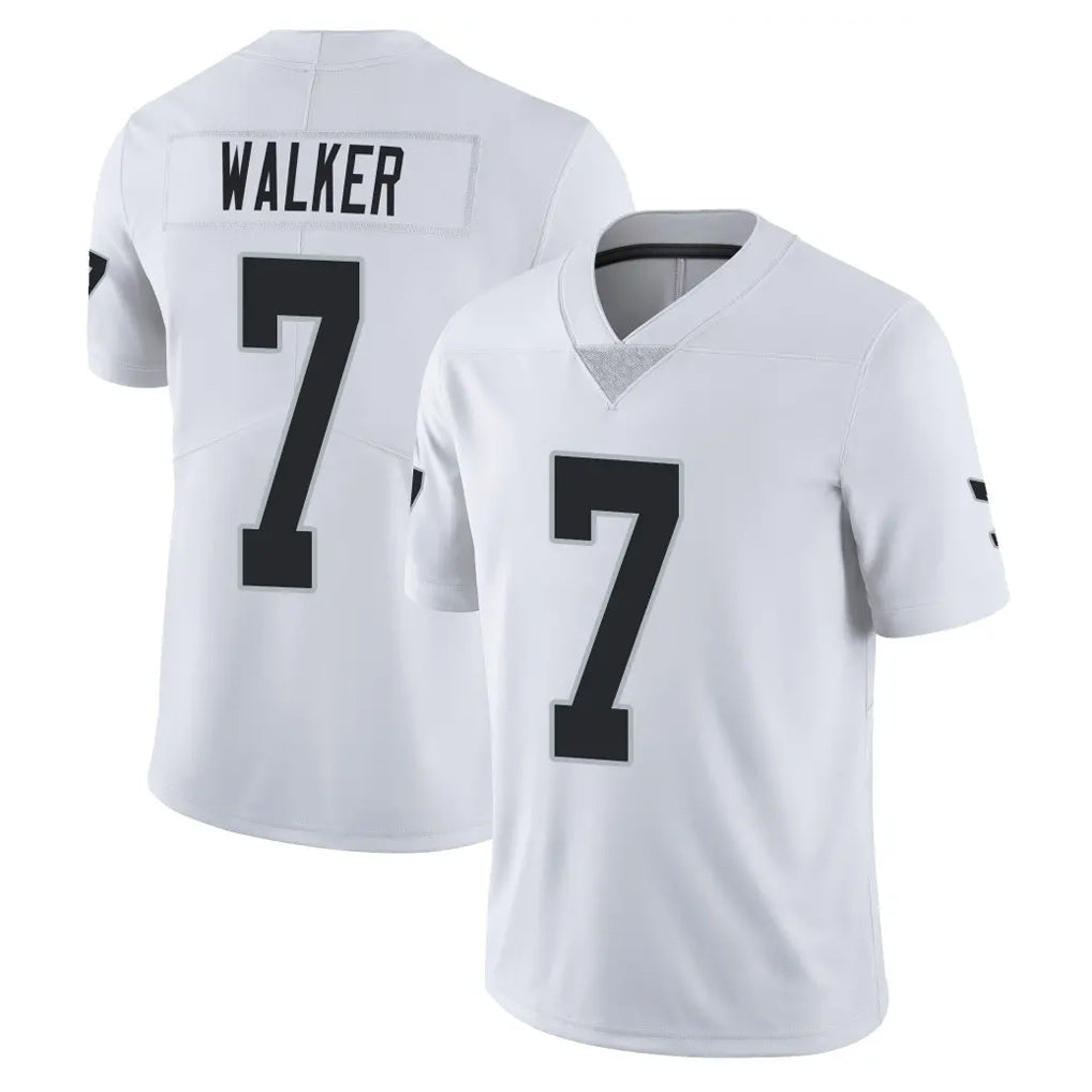 Rebec LV.Raiders #7 Quay Walker Player White Limited Vapor Untouchable Home Game Stitched Jerseys