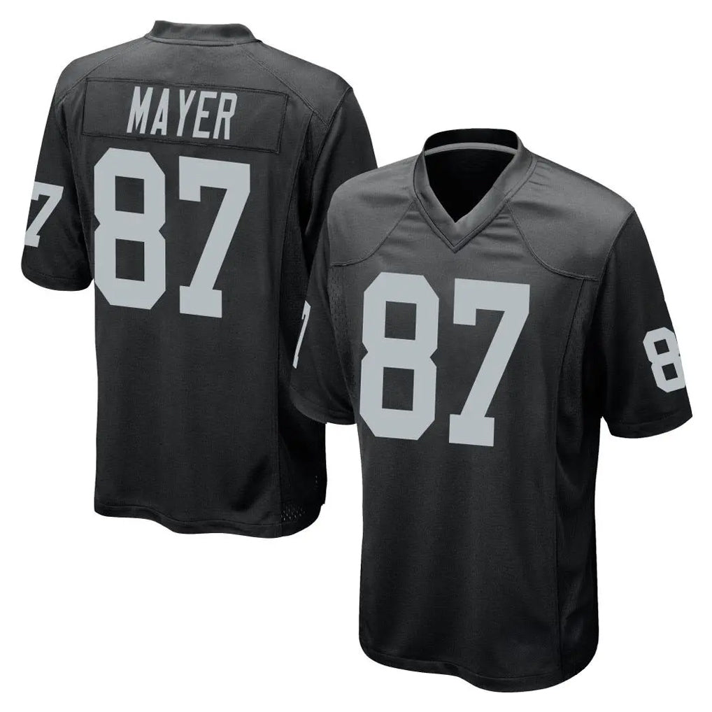 Rebec LV.Raiders #87 Michael Mayer Player Black Home Game Stitched Jerseys