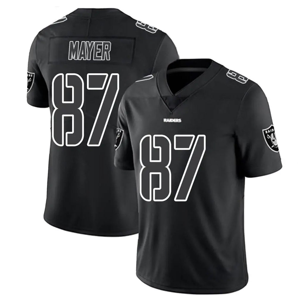 Rebec LV.Raiders #87 Michael Mayer Player Black Limited Black Impact Home Game Stitched Jerseys