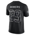 Rebec LV.Raiders #89 Brock Bowers Black 2026 Salute to Service Stitched Limited Jersey
